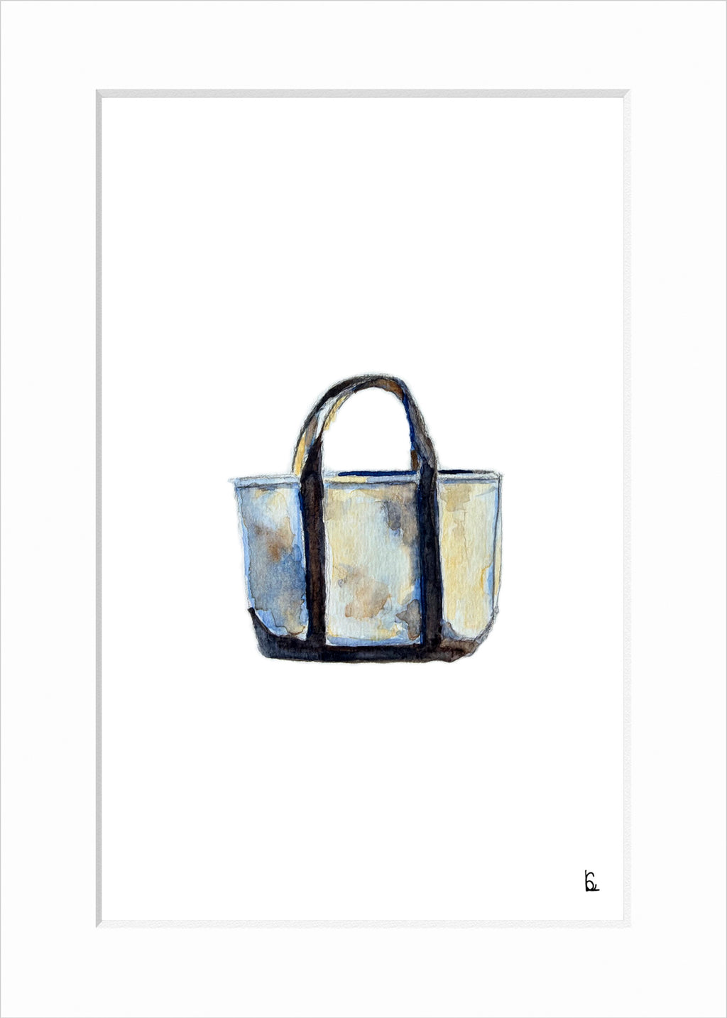 Canvas Tote Watercolor Print