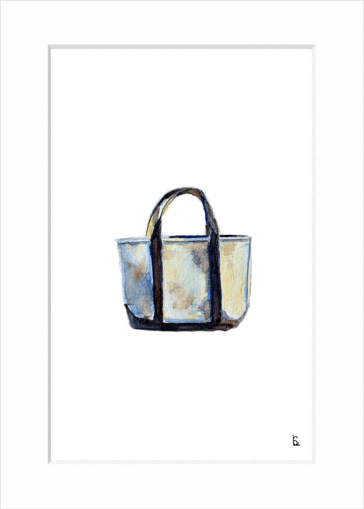 Canvas Tote Watercolor Print