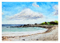 Seapoint Beach (Kittery Point, ME) Watercolor Print