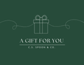 C.S. Spoon & Co. e-Giftcard