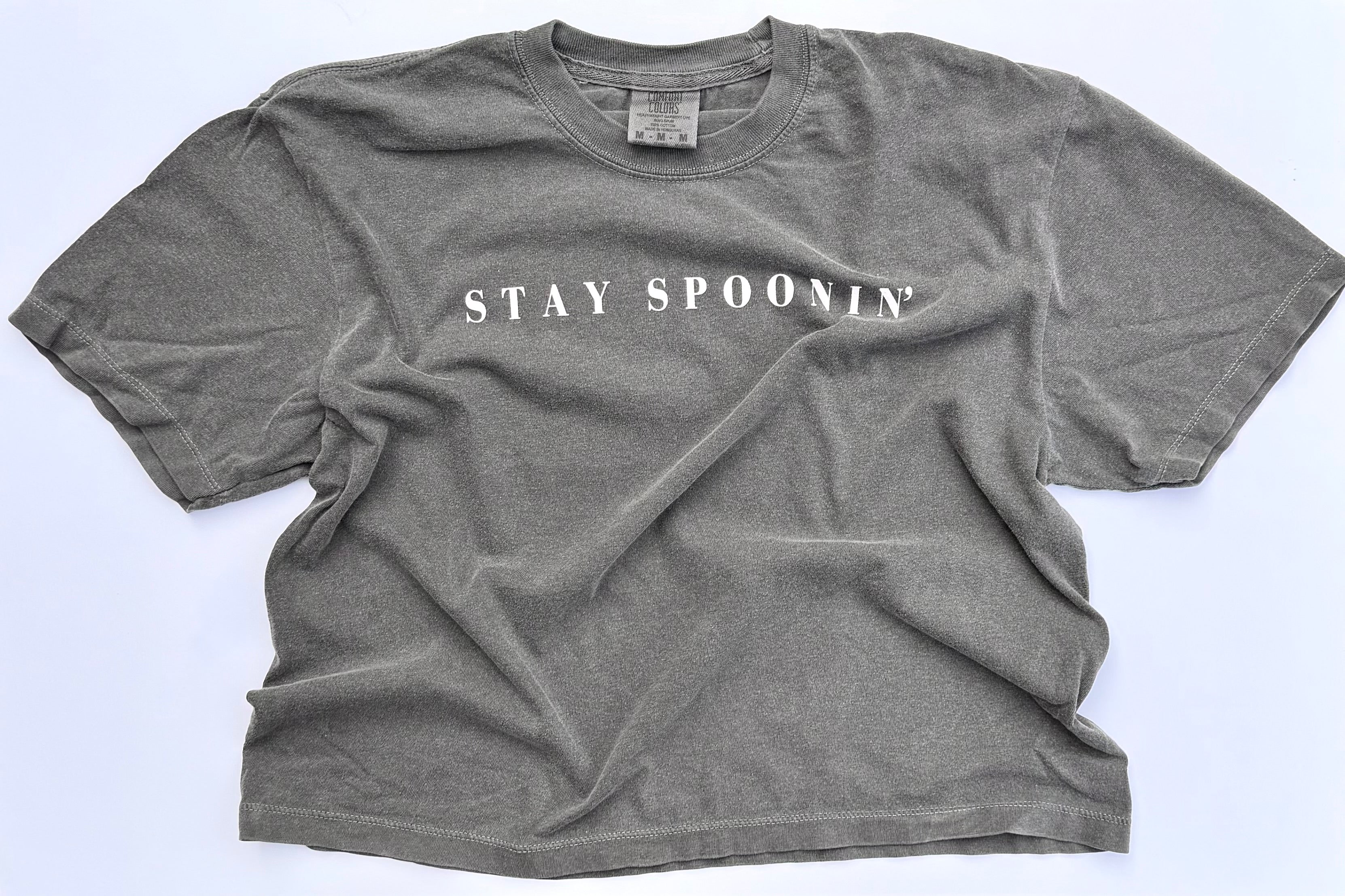 "Stay Spoonin'" Women's Boxy T-shirt